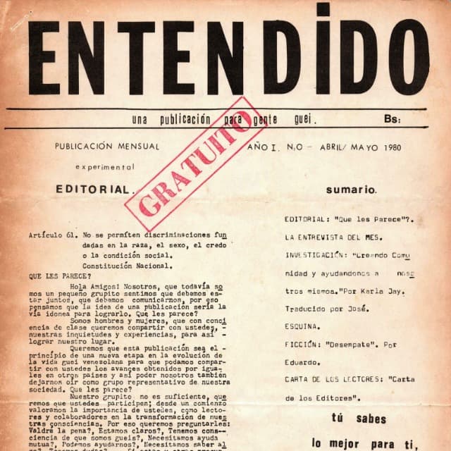 Entendido N° Abril-Mayo 1980