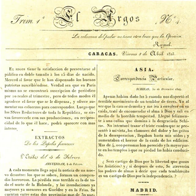 El Argos - 8 Abril 1825 N°4