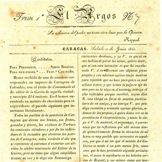 El Argos - 11 Junio 1825 N°7