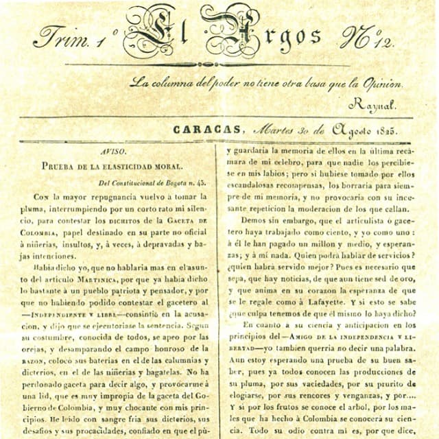 El Argos - 30 Agosto 1825 N°12