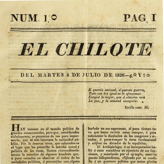 El Chilote - 4 Julio 1826 N°1