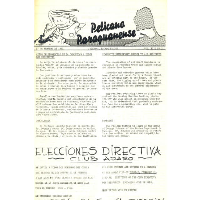 Pelicano de Paraguana - 17 Feb 1961