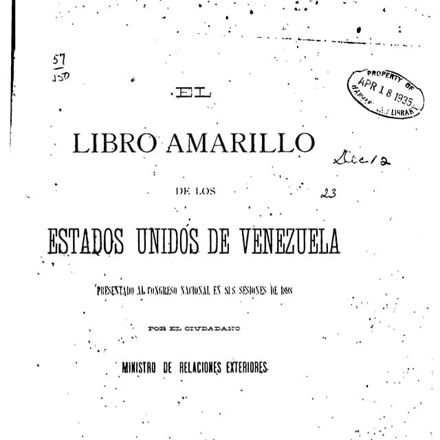 Libro Amarillo - 1898