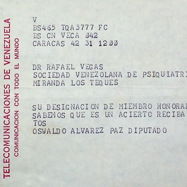 Archivo Rafael Vegas - 1973