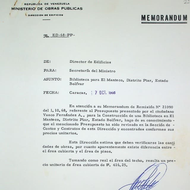 Documentos oficiales 1964 - 1968