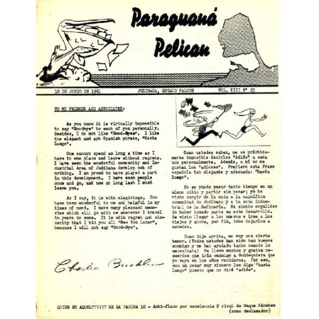 Pelicano de Paraguana - 10 Jun 1961