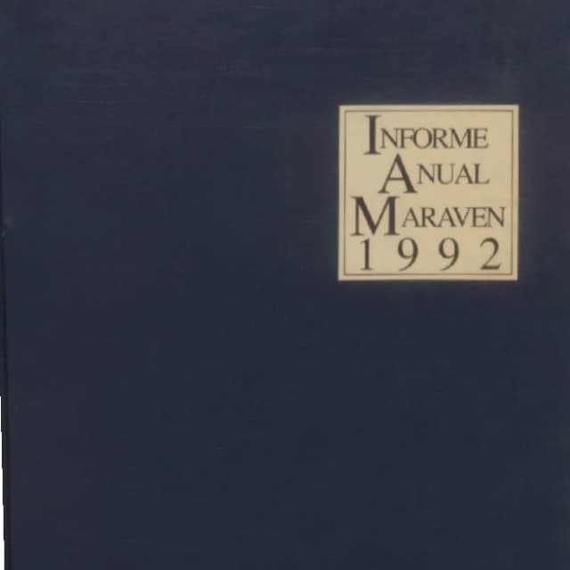 Informe anual 1992 (Maraven)