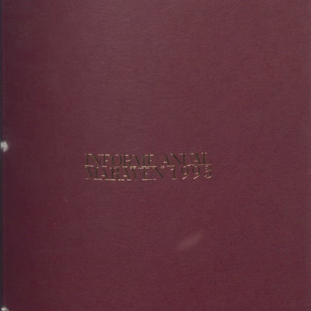 Informe anual 1993 (Maraven)