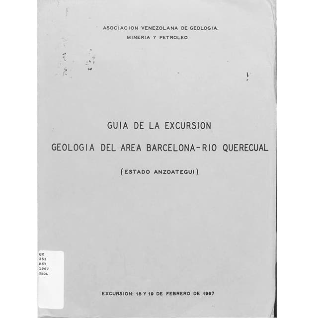 Geología Barcelona-Río Querecual