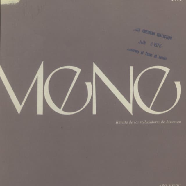 MENE No. 181 Enero-Febrero 1976