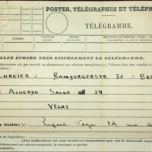 Archivo Rafael Vegas - 1929 Archivo Rafael Vegas - 1929