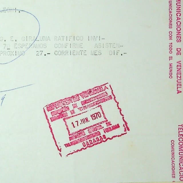 Telegramas 1970 Telegramas 1970